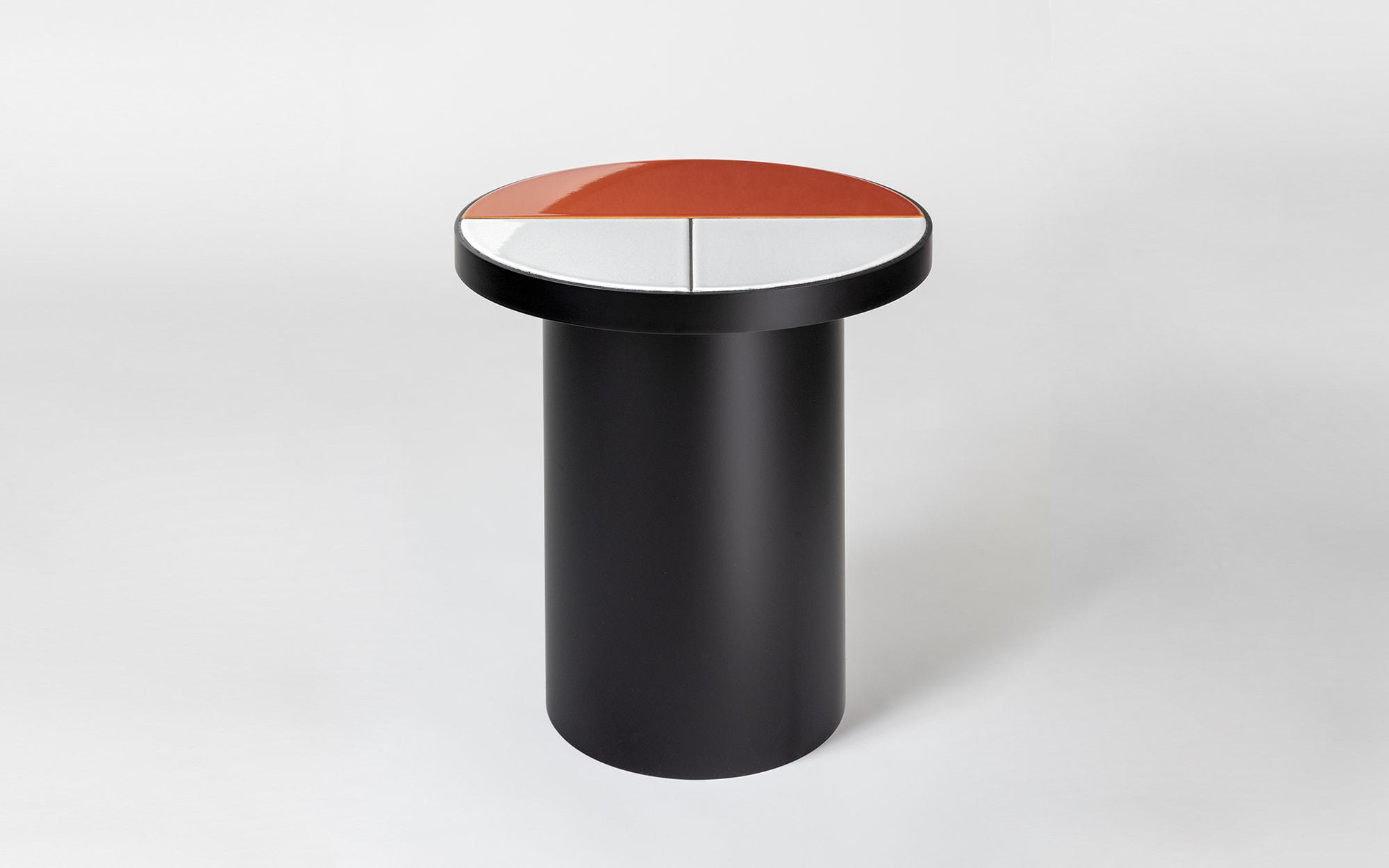 Fraction - multicolor Side Table - Pierre Charpin - Mirror - Galerie kreo