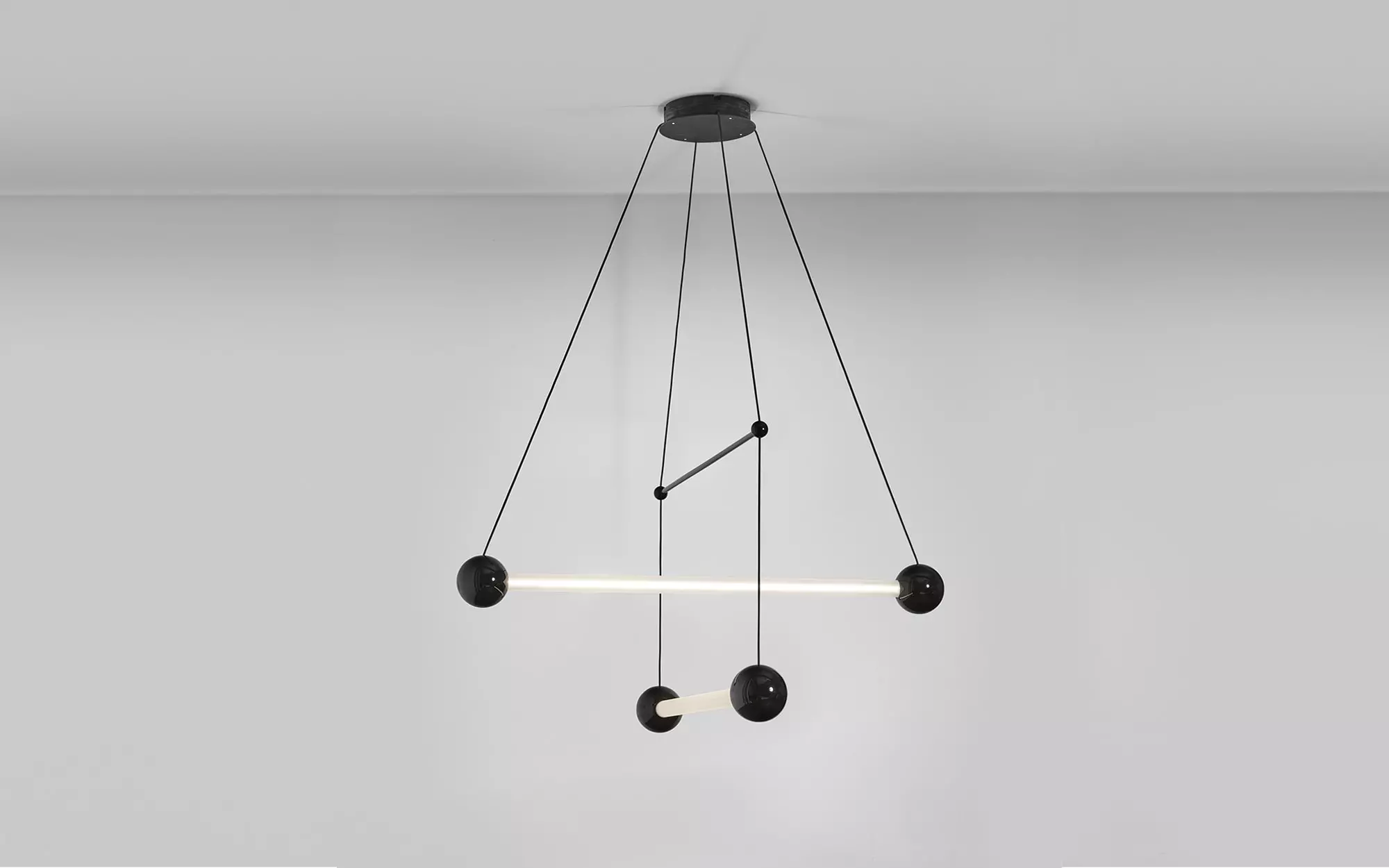 Trapeze 2 Ceiling light - Pierre Charpin - Bench - Galerie kreo