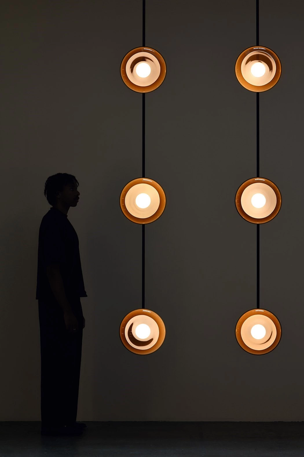 Clair-obscur MULTIPLE AMBER - Ronan Bouroullec - Ceiling light - Galerie kreo