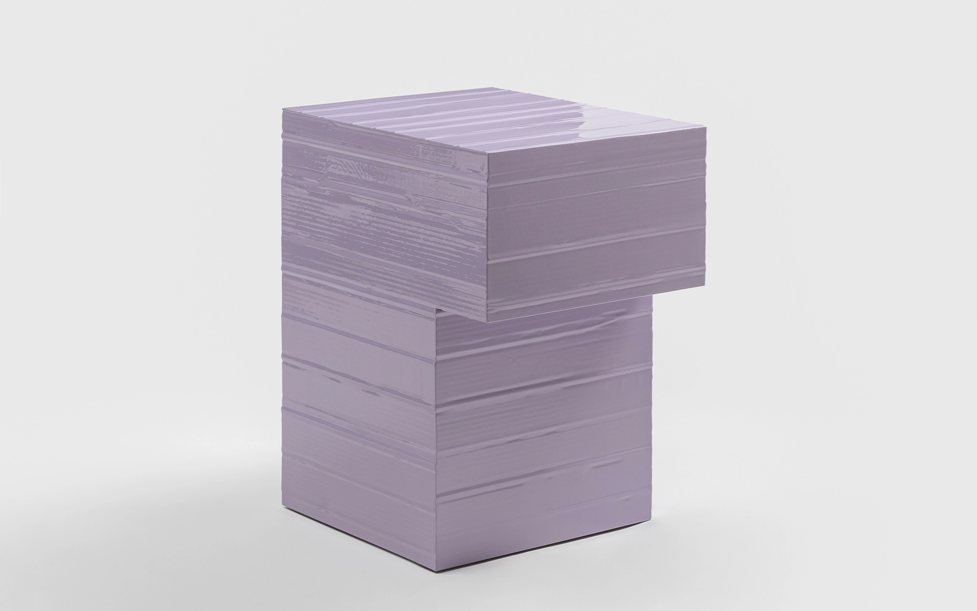 Jello Side Table L Rectangle - Marco Campardo - Side table - Galerie kreo