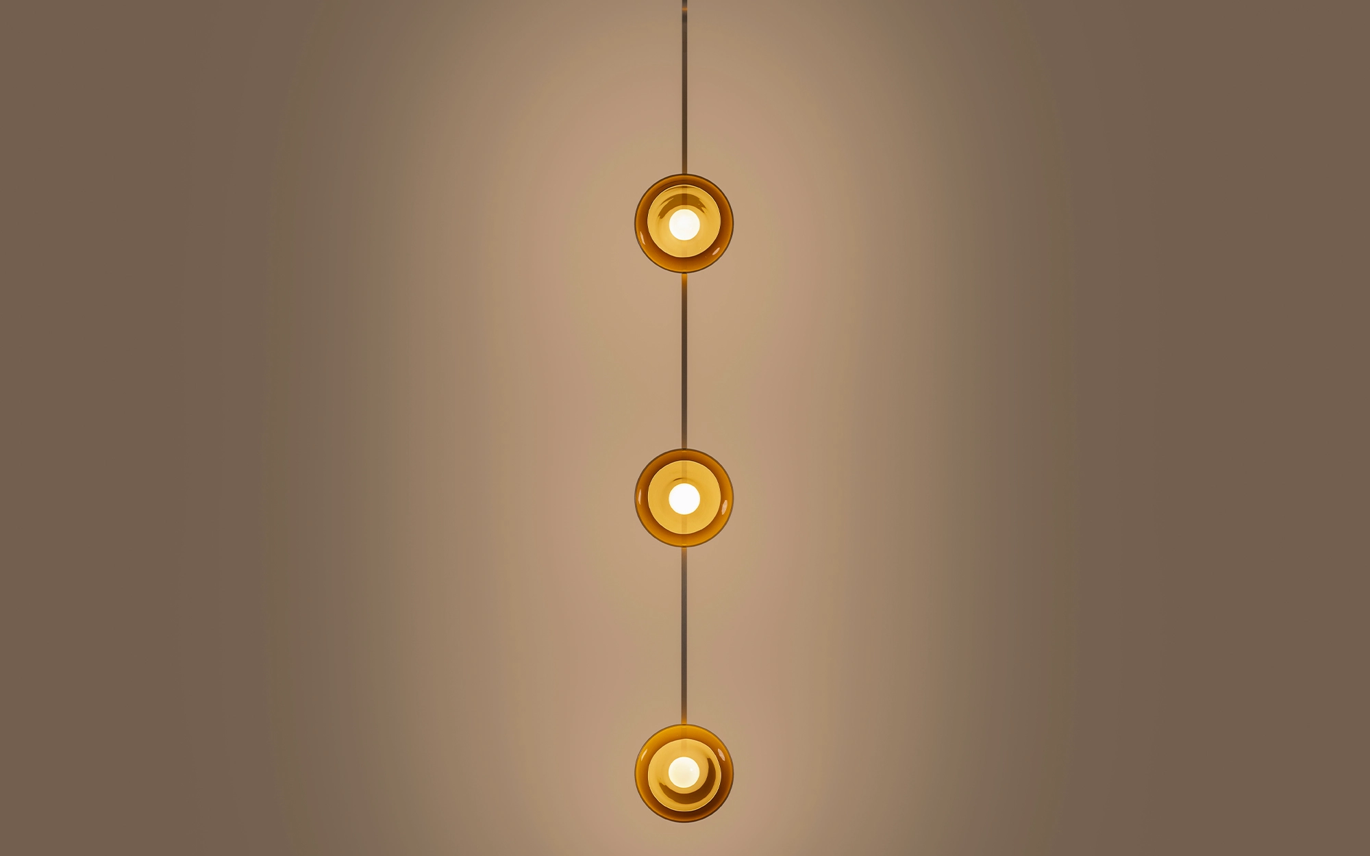 Clair-obscur SINGLE AMBER - Ronan Bouroullec - Ceiling light - Galerie kreo