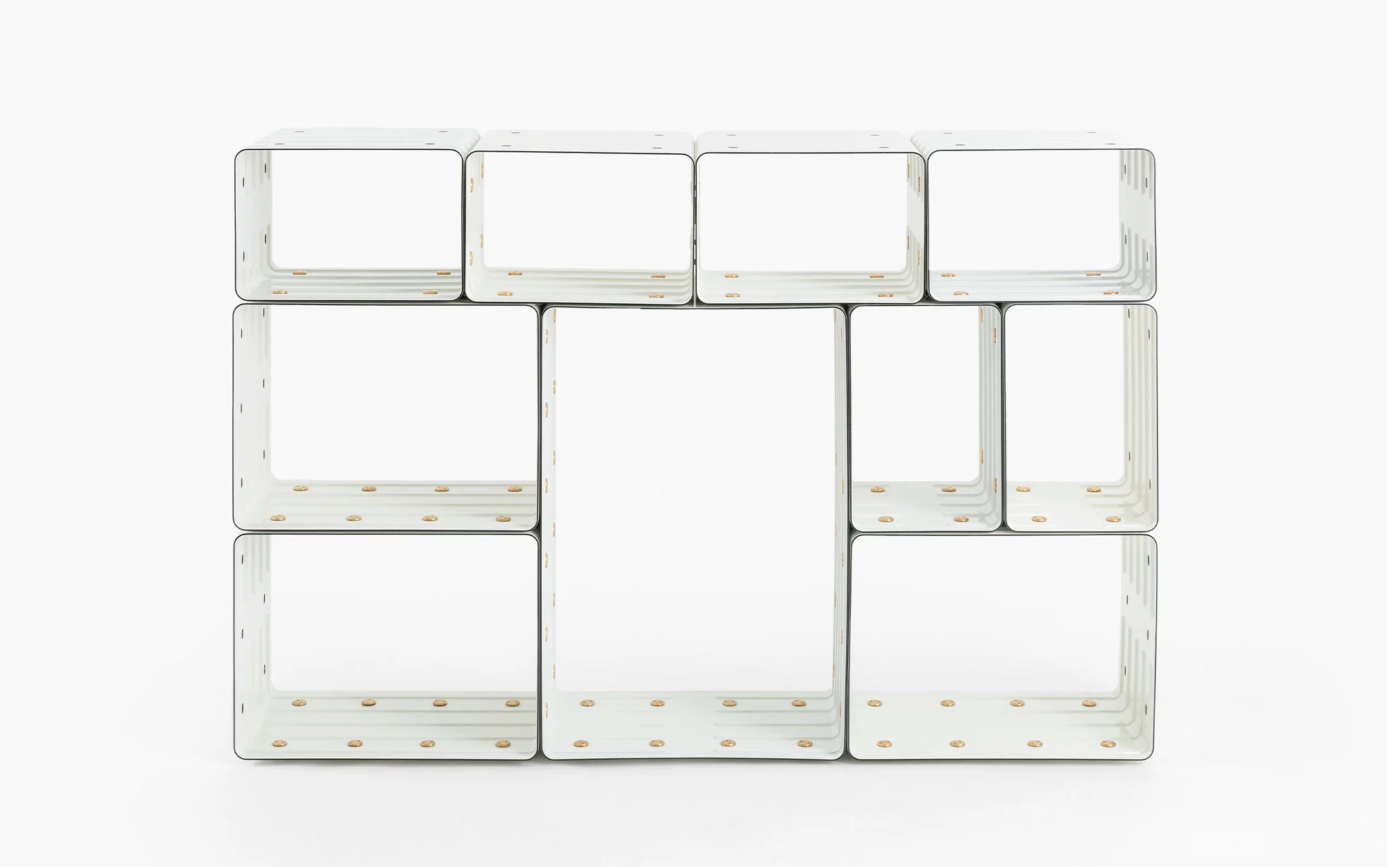 Quobus 1,3,6 monochromatic - Marc Newson - Bookshelf - Galerie kreo