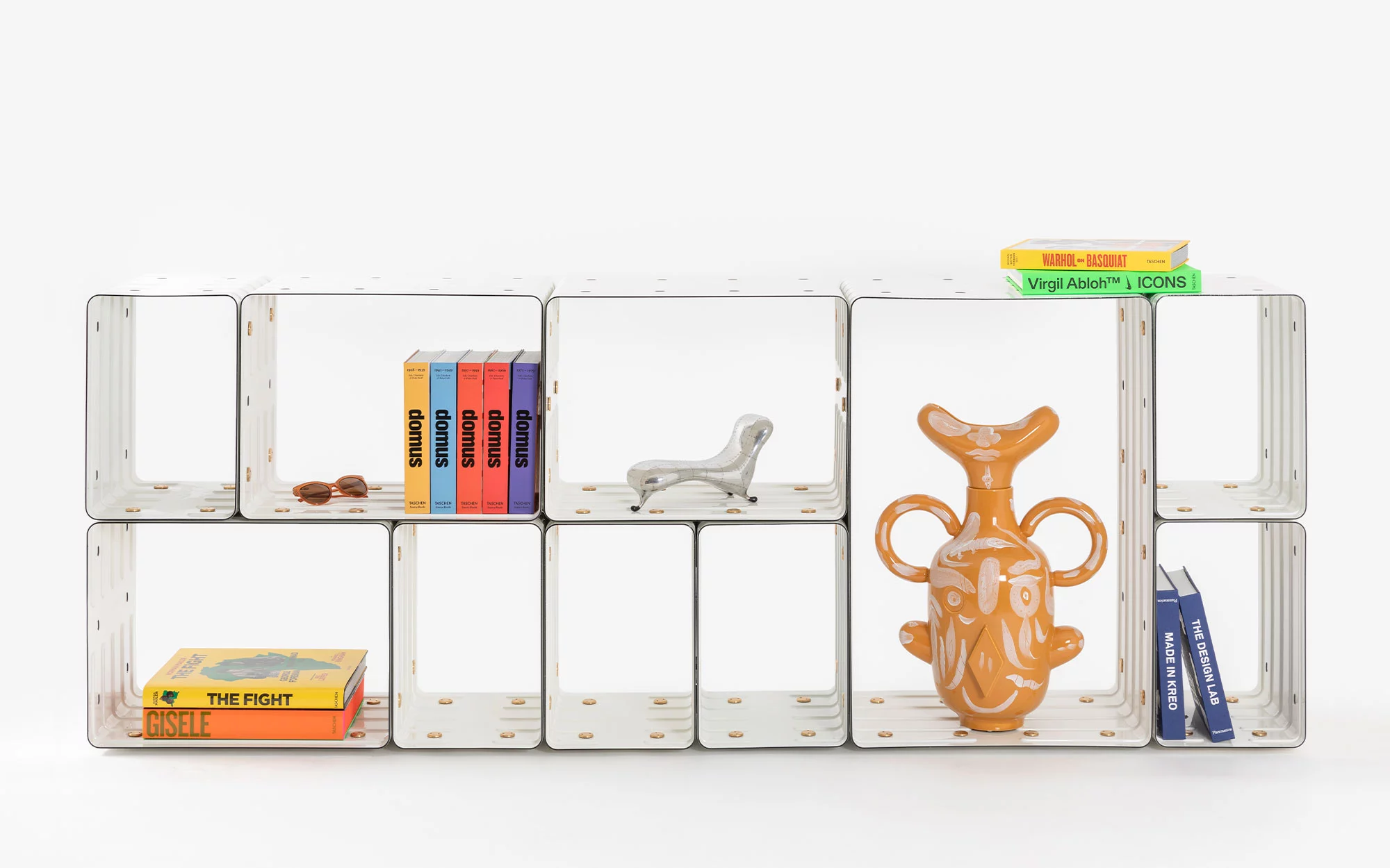 Quobus 1,3,6 monochromatic - Marc Newson - Bookshelf - Galerie kreo