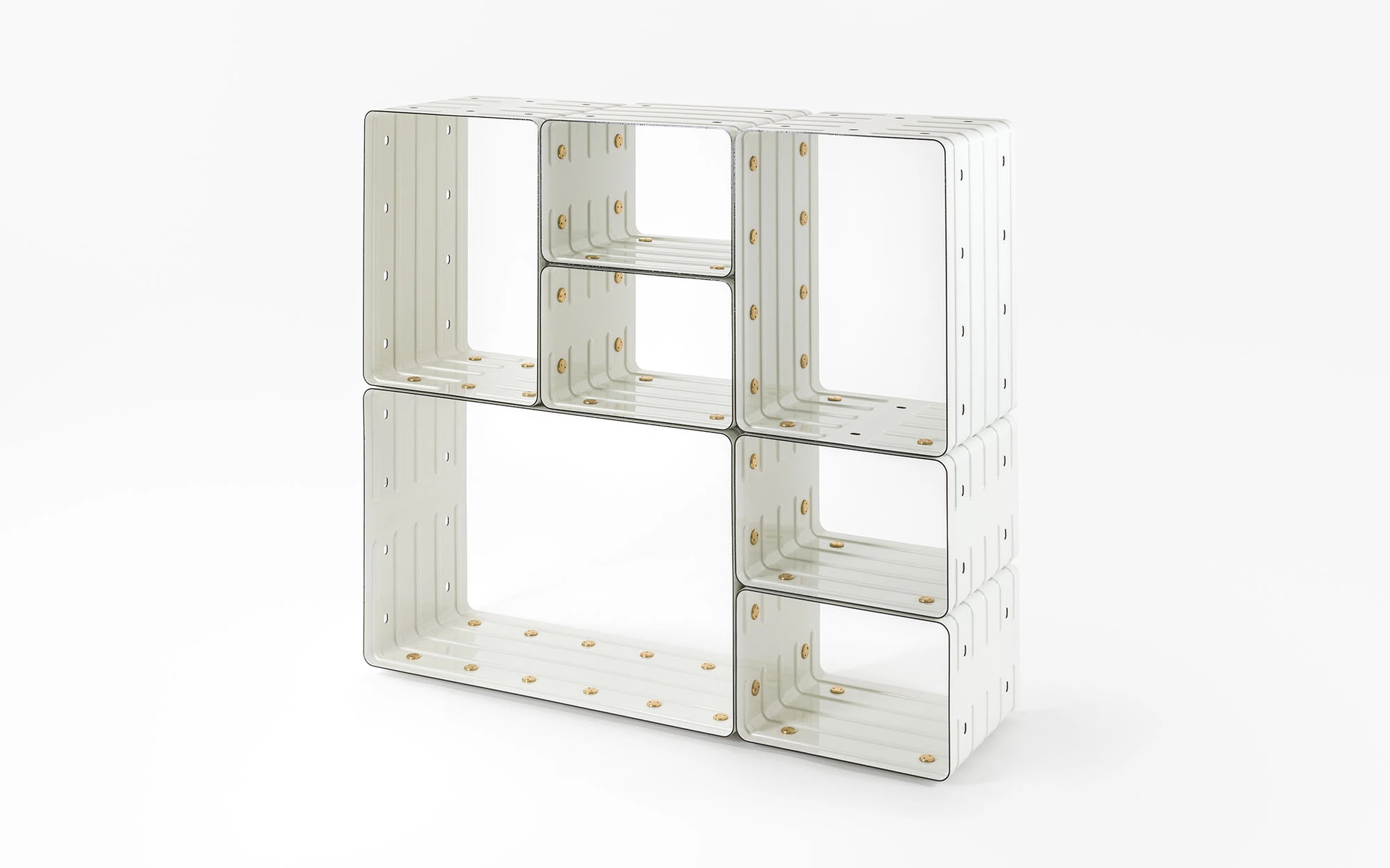 marc newson designs quobus, an enameled steel bookshelf for galerie kreo