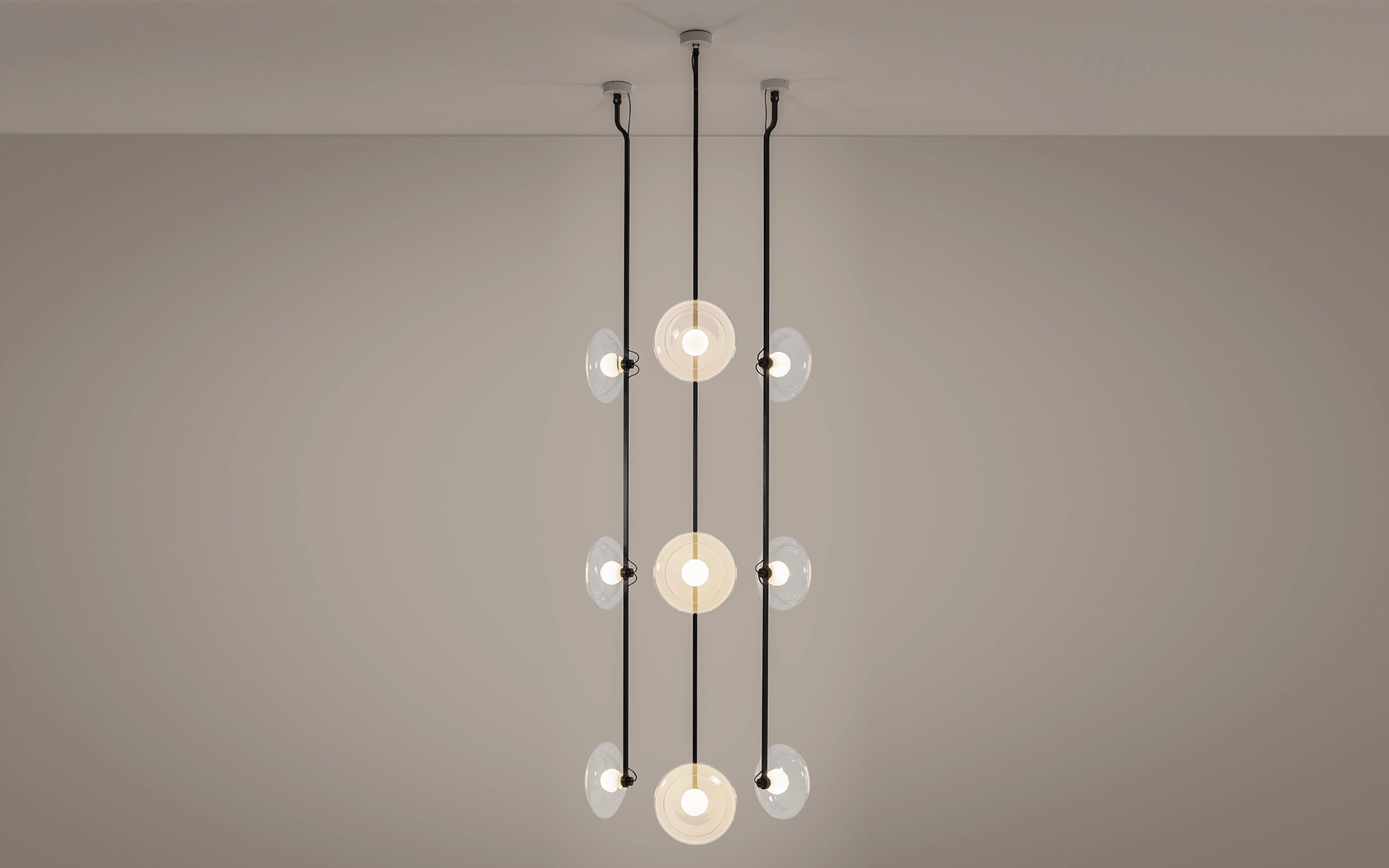 Clair-obscur MULTIPLE CLEAR - Ronan Bouroullec - Ceiling light - Galerie kreo
