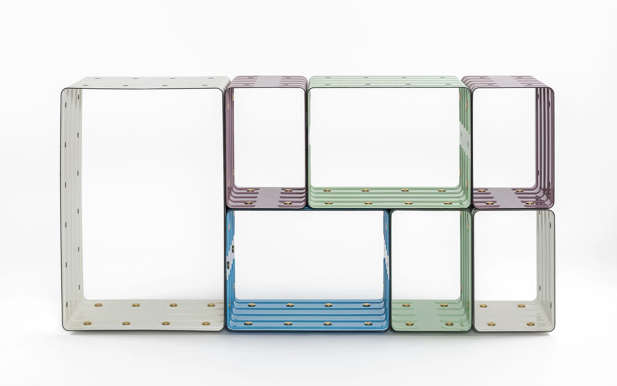 Quobus 1,2,4 multicolored - Marc Newson - Storage - Galerie kreo