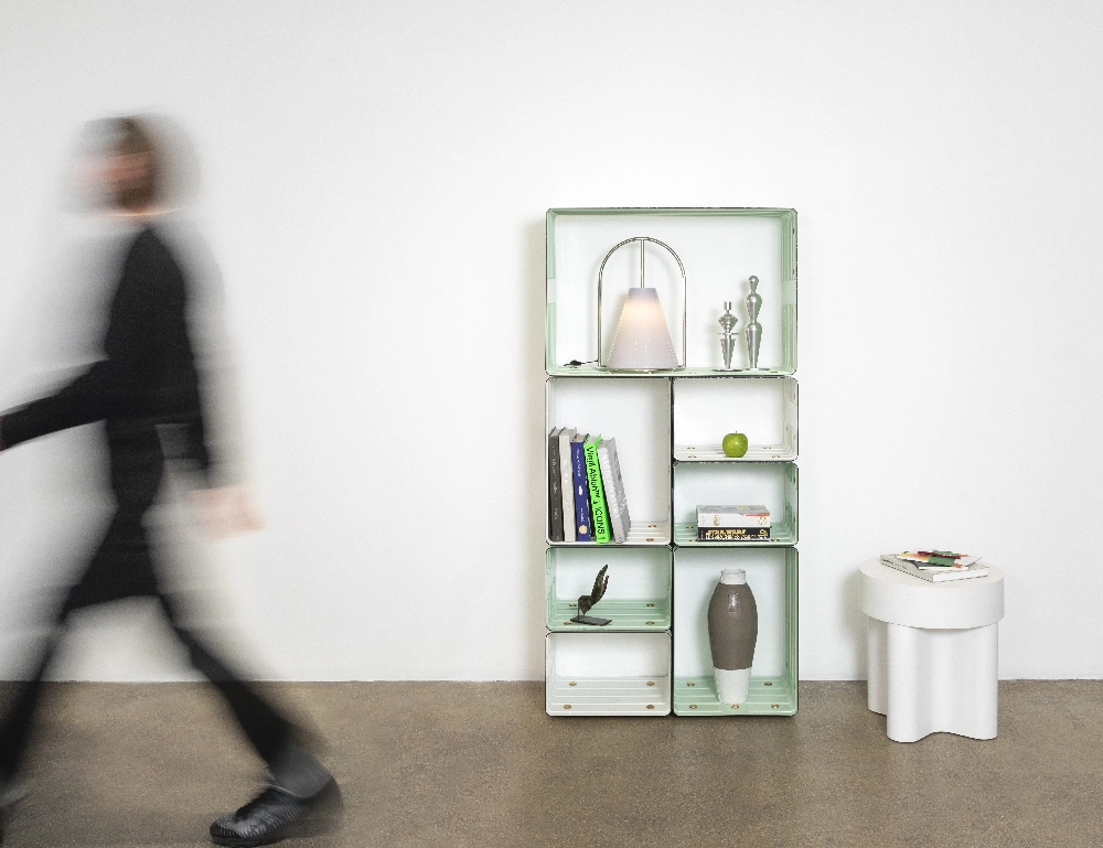 Quobus 1,2,4 two-colored - Marc Newson - Bookshelf - Galerie kreo