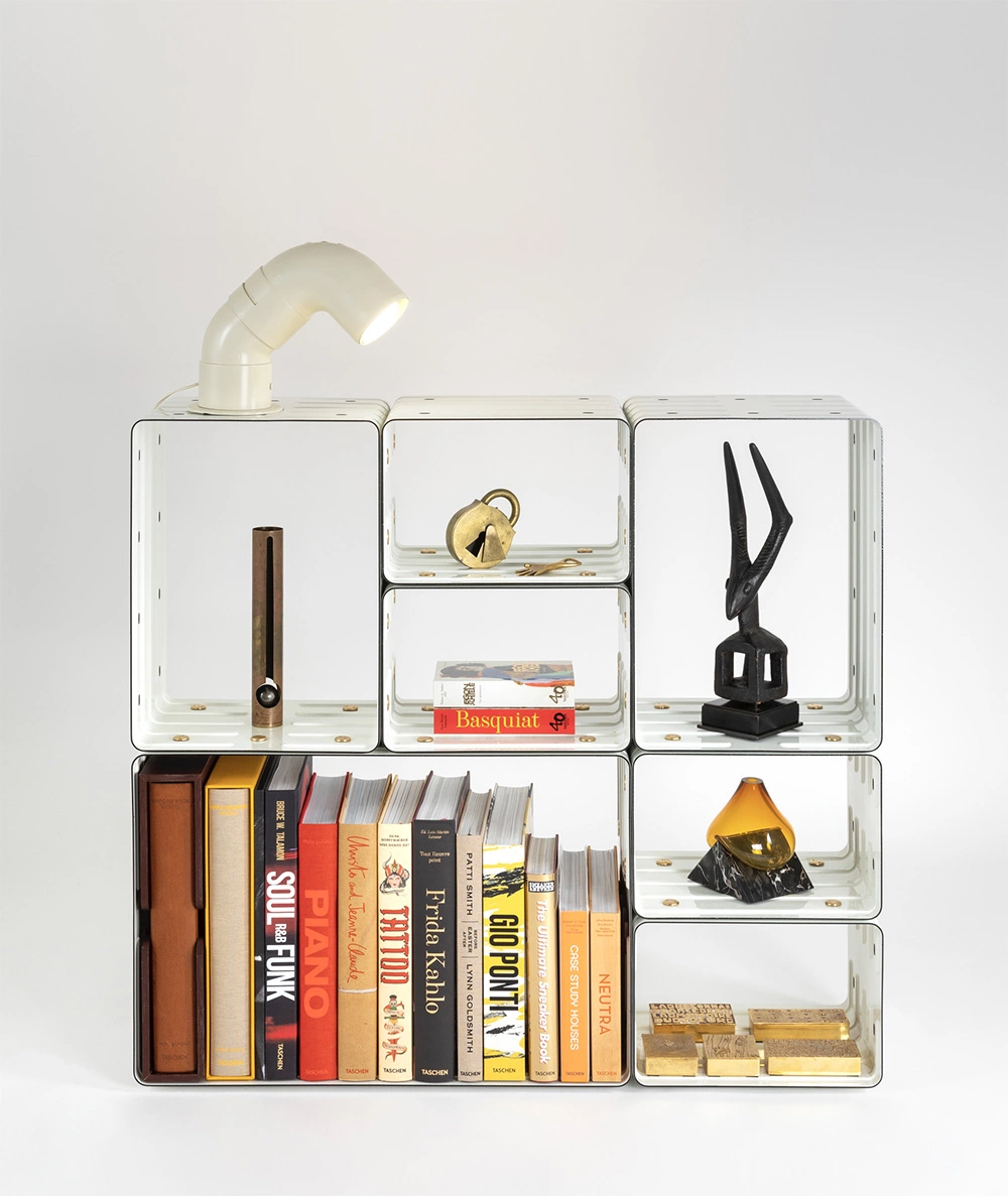 Quobus 1,2,4 monochromatic - Marc Newson - Storage - Galerie kreo