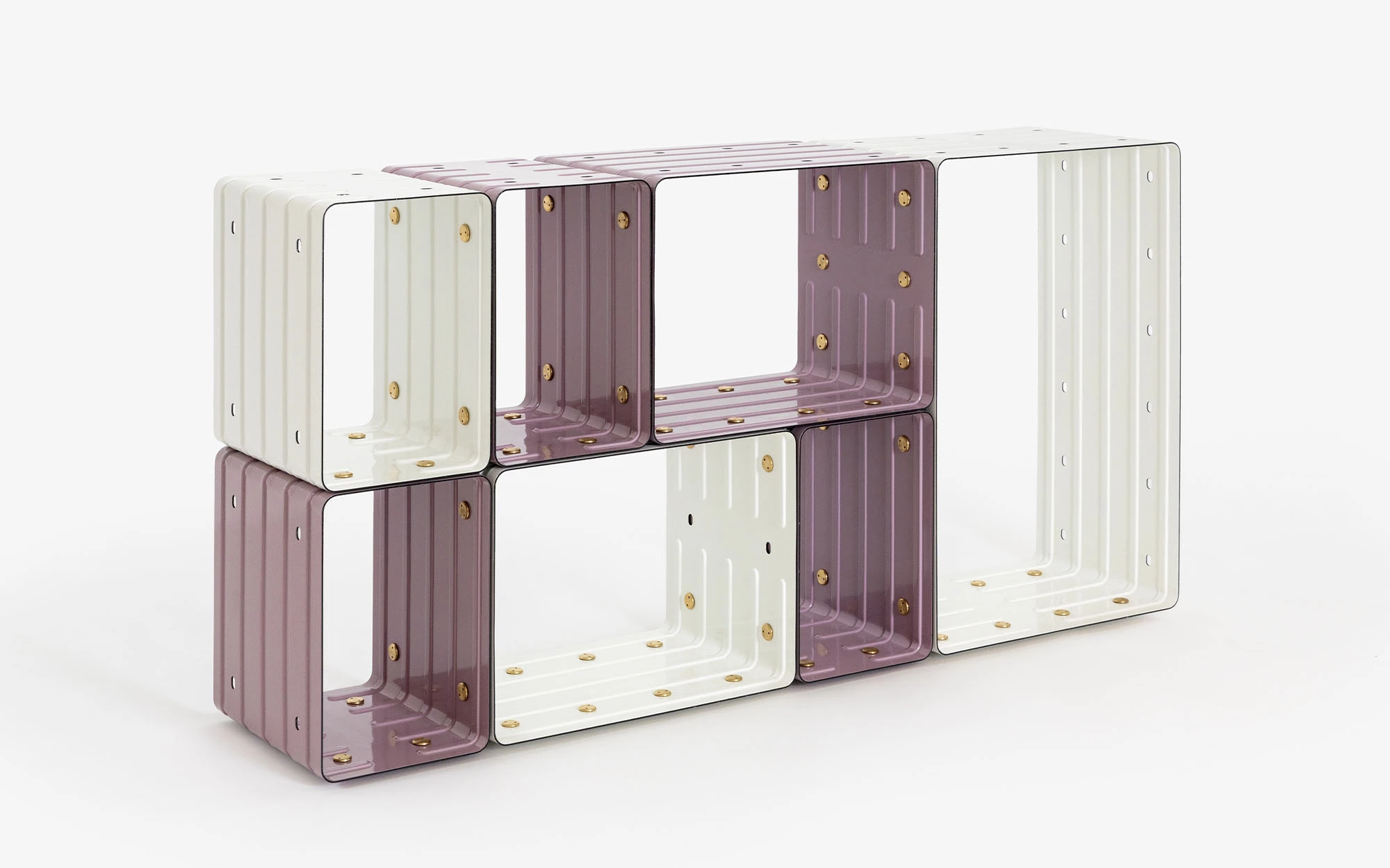 Quobus 1,2,4 two-colored - Marc Newson - Bookshelf - Galerie kreo