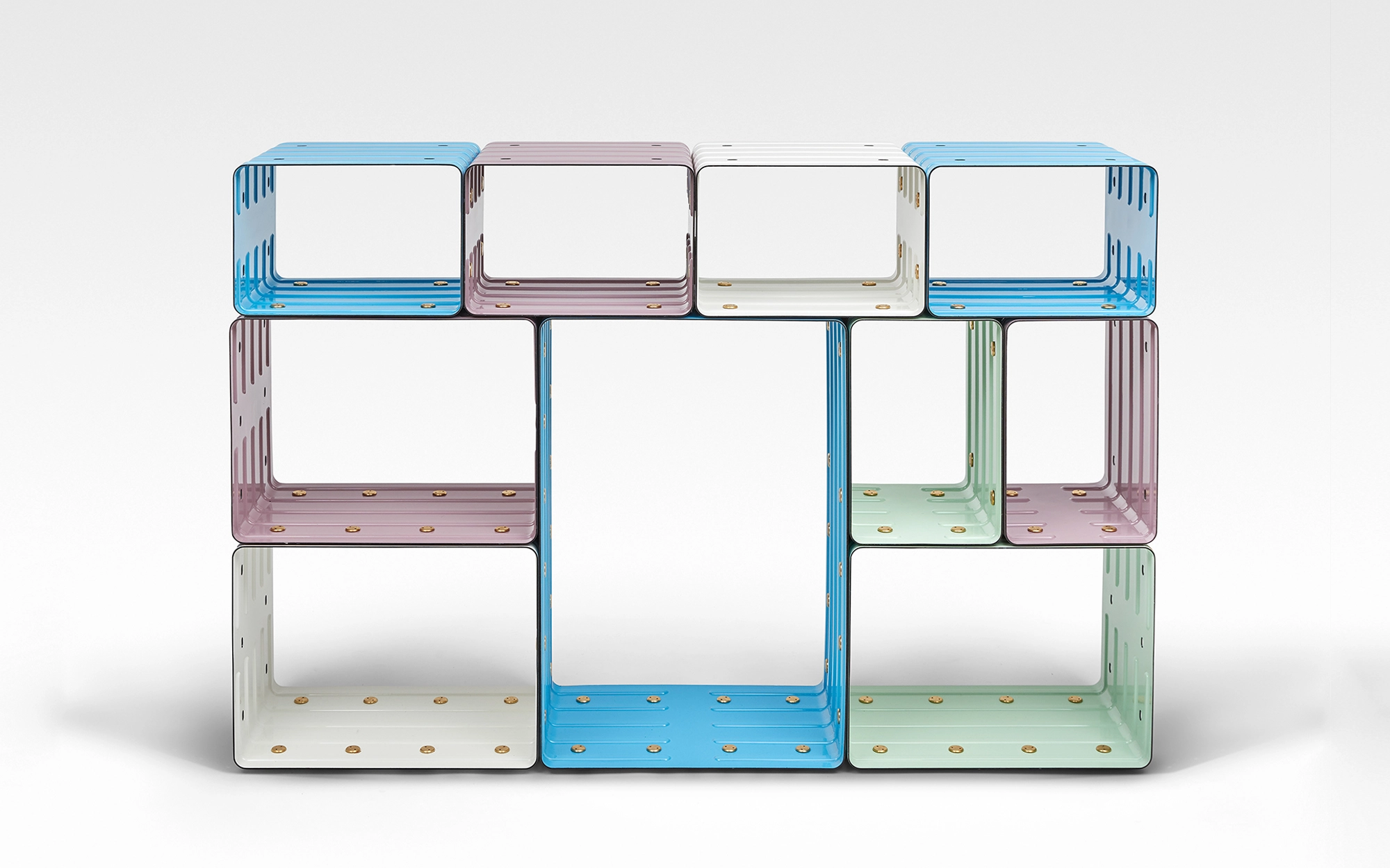 Quobus 1,3,6 multicolored - Marc Newson - Bookshelf - Galerie kreo