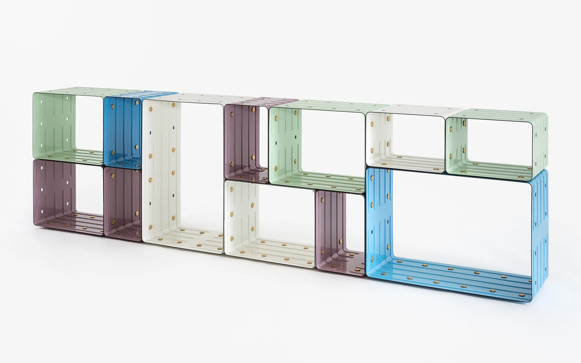Quobus 2,4,6 multicolored - Marc Newson - Bookshelf - Galerie kreo
