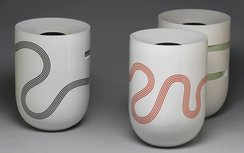 Ruban Vase Red - Pierre Charpin - Vase - Galerie kreo