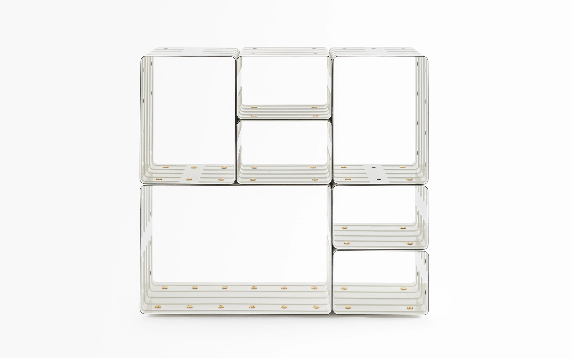 marc newson designs quobus, an enameled steel bookshelf for galerie kreo