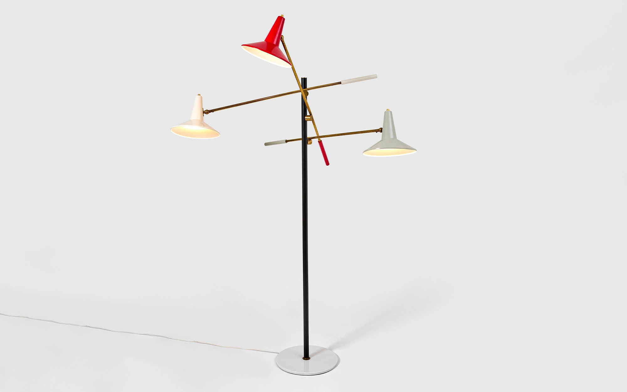 Floor light (red & white) - Anonymous - Floor light - Galerie kreo