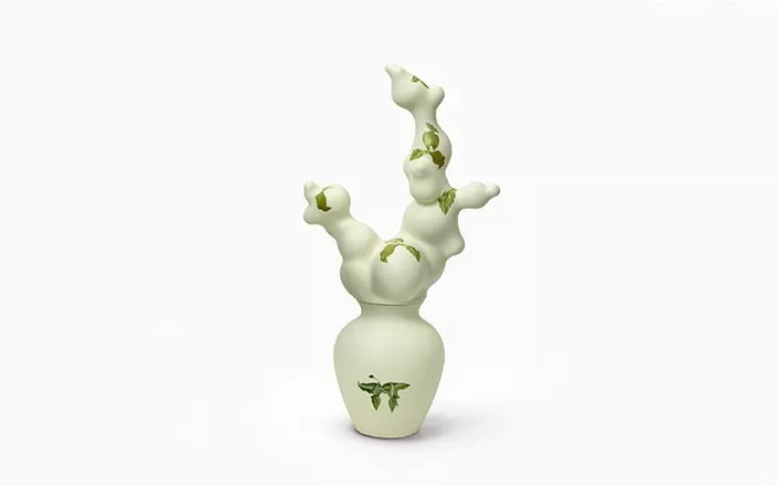 Blossom Vases (Green pearl - closed) - Studio Wieki Somers - Floor light - Galerie kreo