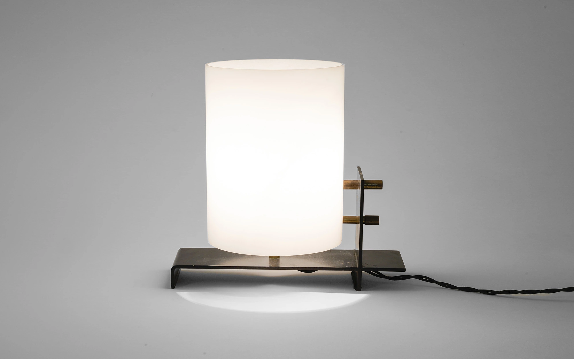 Lampe perspex & metal - Frydman - .