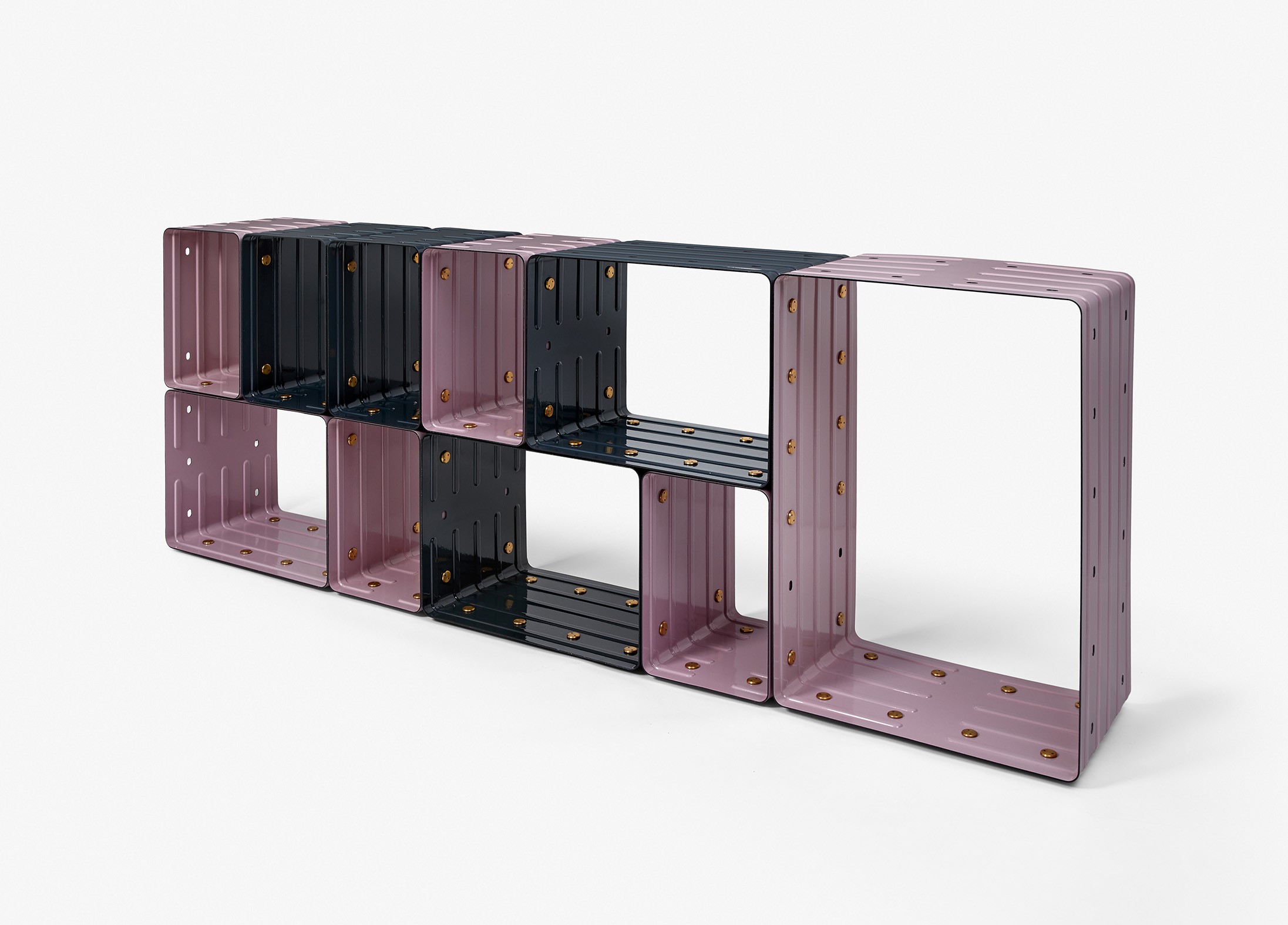 Quobus 1,3,6 two-colored - Marc Newson - Bookshelf - Galerie kreo