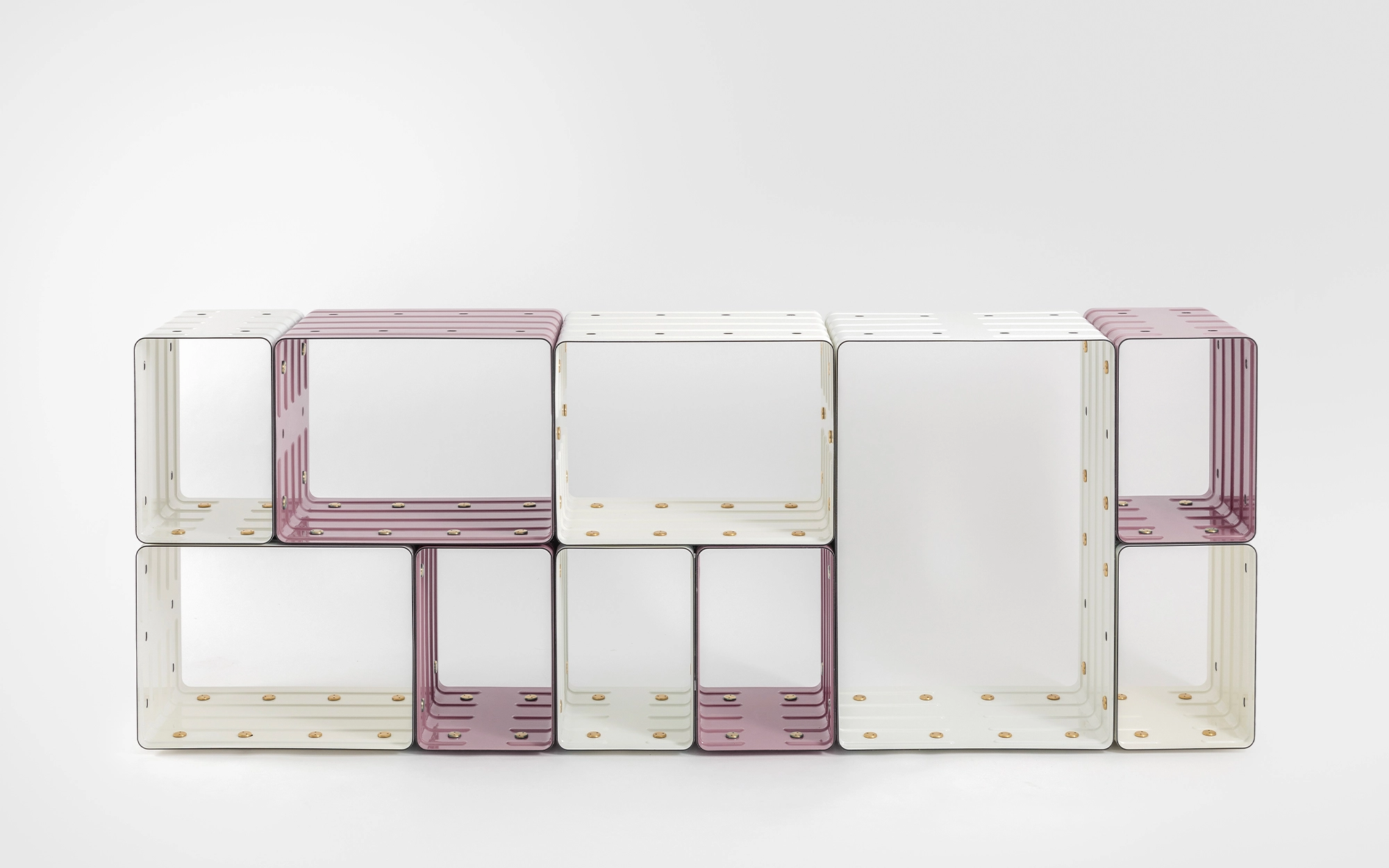 Quobus 1,3,6 two-colored - Marc Newson - Bookshelf - Galerie kreo