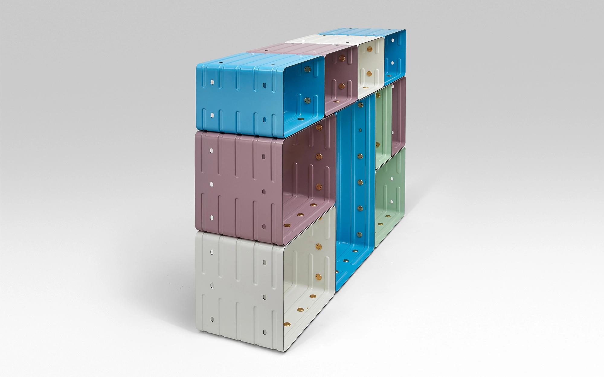 Quobus 1,3,6 multicolored - Marc Newson - Bookshelf - Galerie kreo