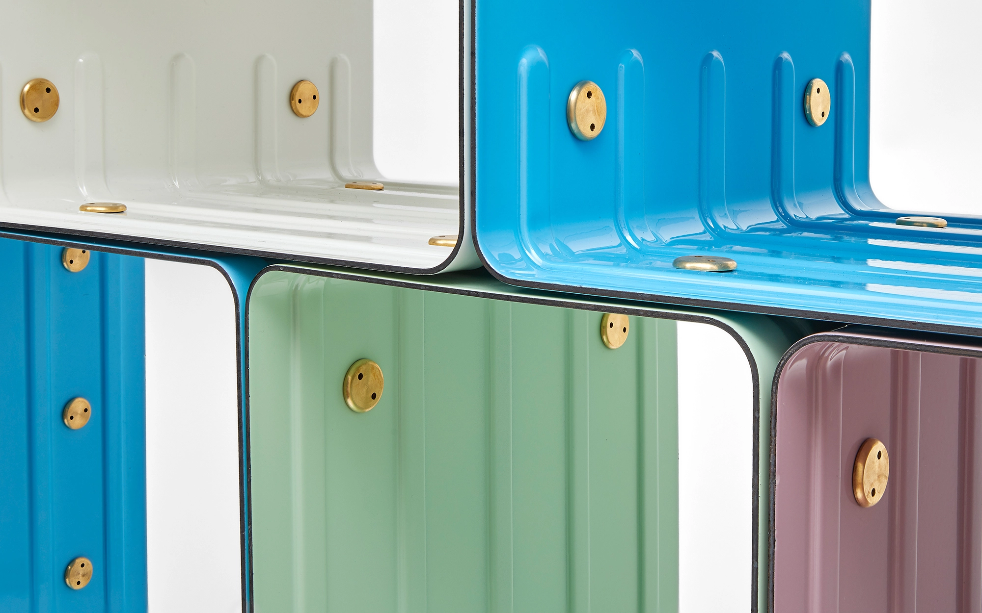 Quobus 1,3,6 multicolored - Marc Newson - Bookshelf - Galerie kreo