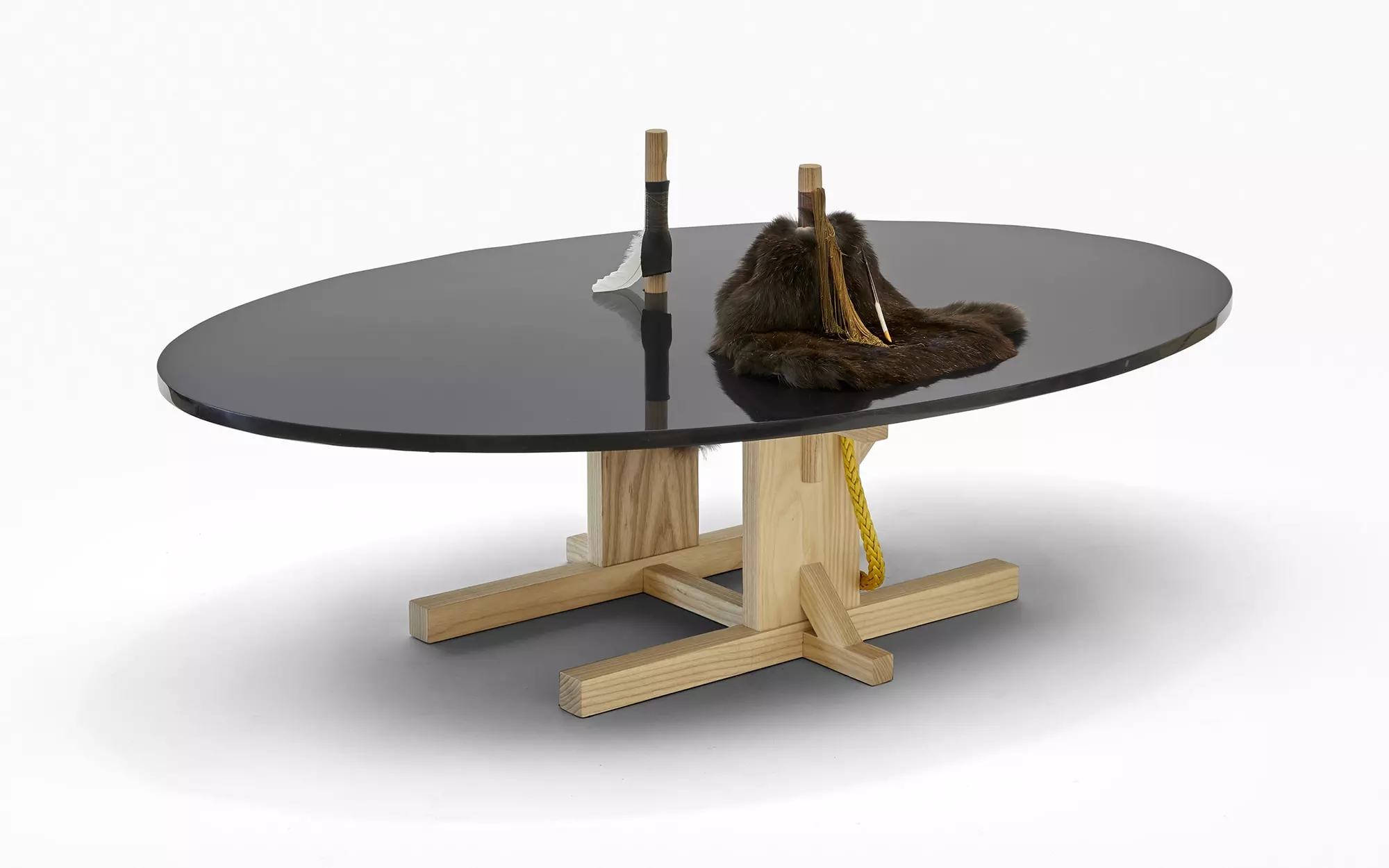 The Silent Village Coffee table - Brynjar Sigurðarson - Mirror - Galerie kreo