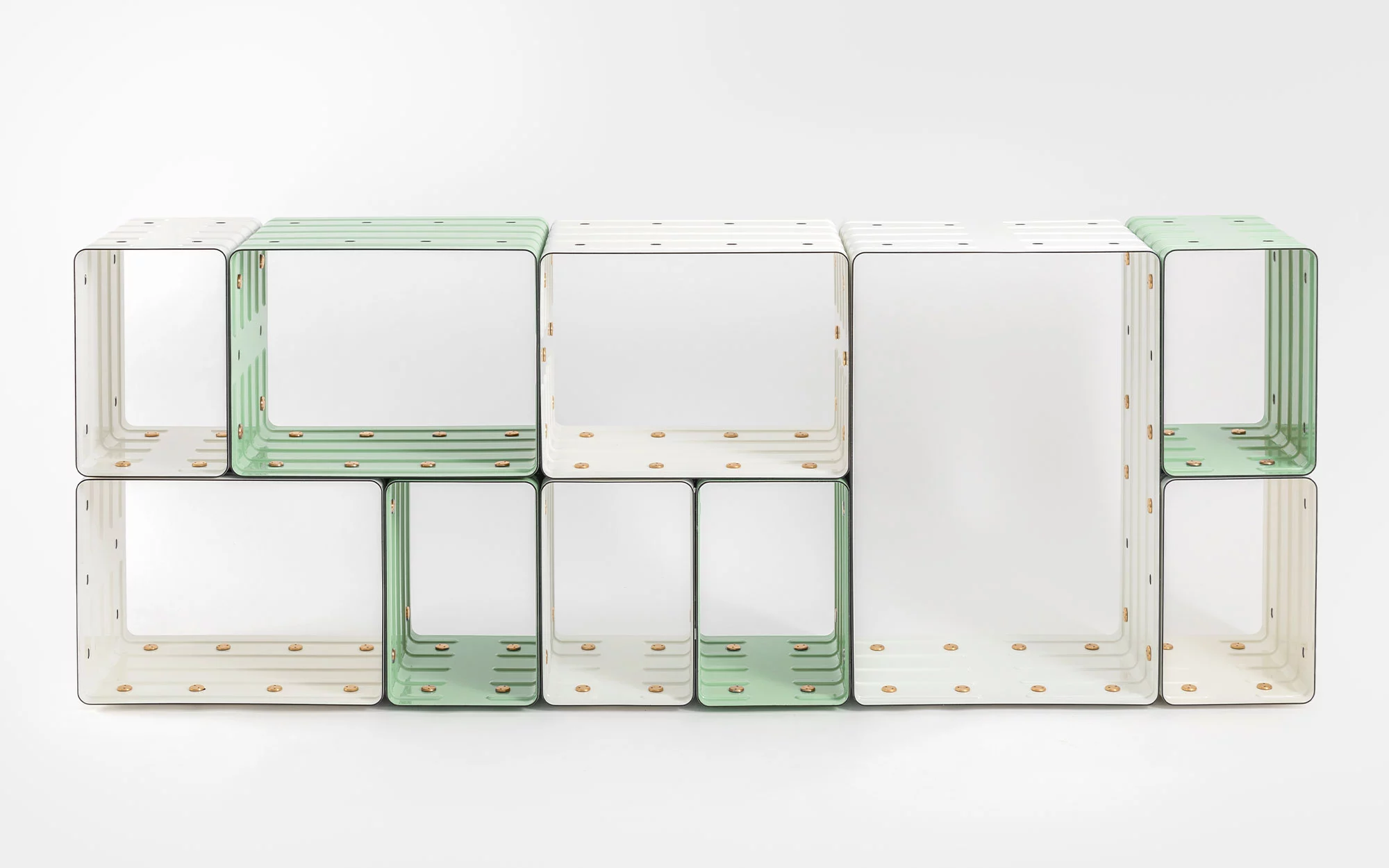 Quobus 1,3,6 two-colored - Marc Newson - Bookshelf - Galerie kreo