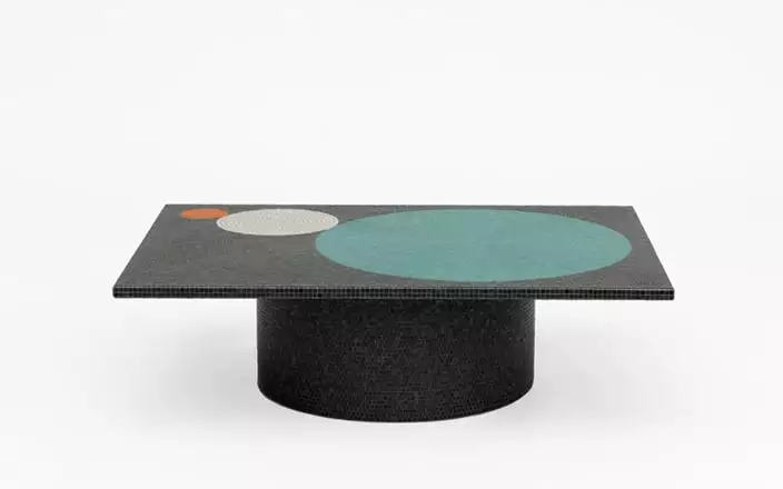 Crescendo Black Coffee Table - Pierre Charpin - .