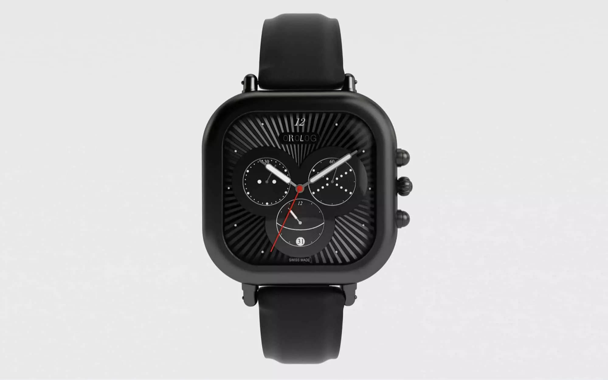 Miko Wristwatch (matt black) - Jaime Hayon - .