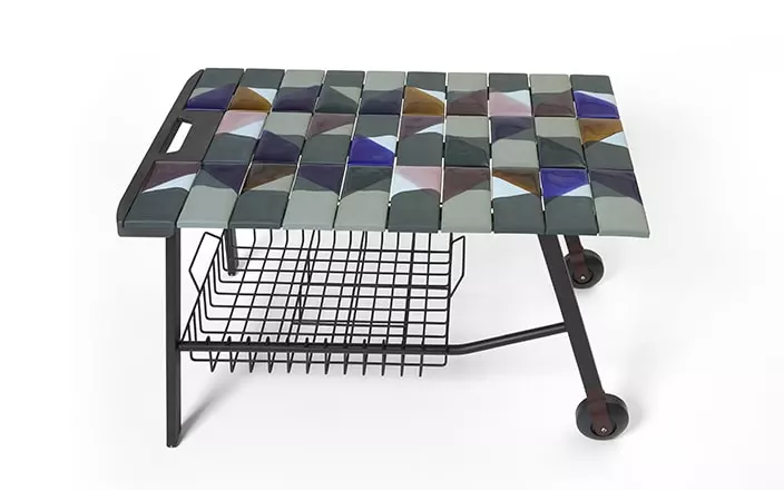 Tiles trolley - Hella Jongerius - Side table - Galerie kreo