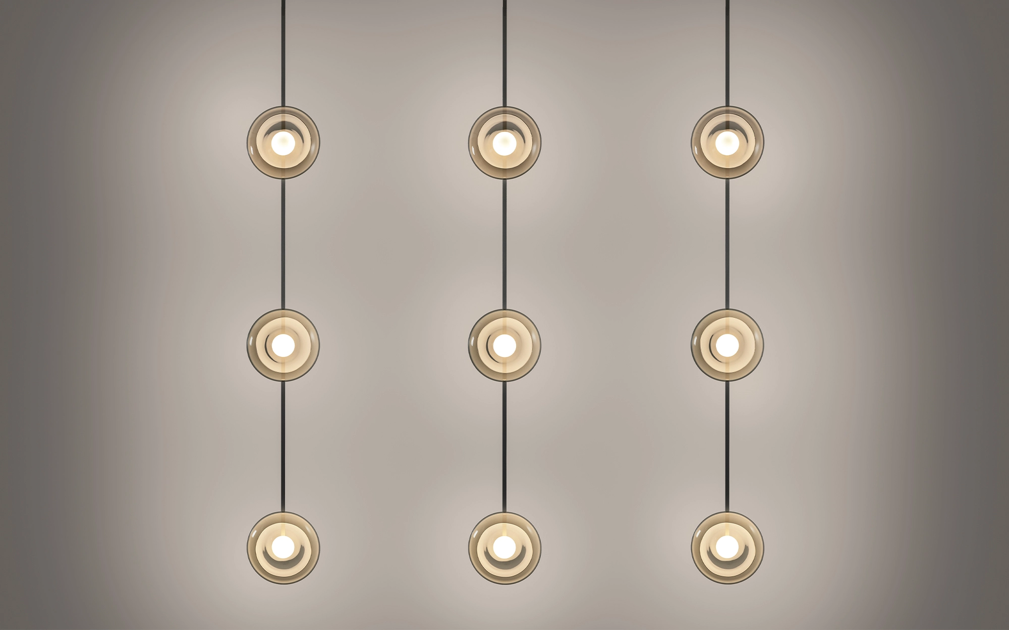 Clair-obscur MULTIPLE SMOKE - Ronan Bouroullec - Ceiling light - Galerie kreo