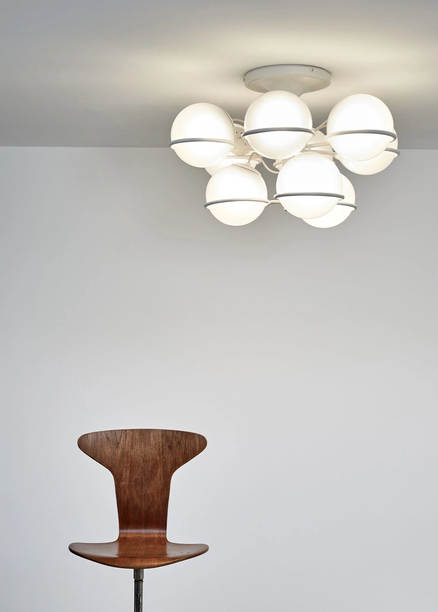 2042/9 (black) - Gino Sarfatti - Ceiling light - Galerie kreo